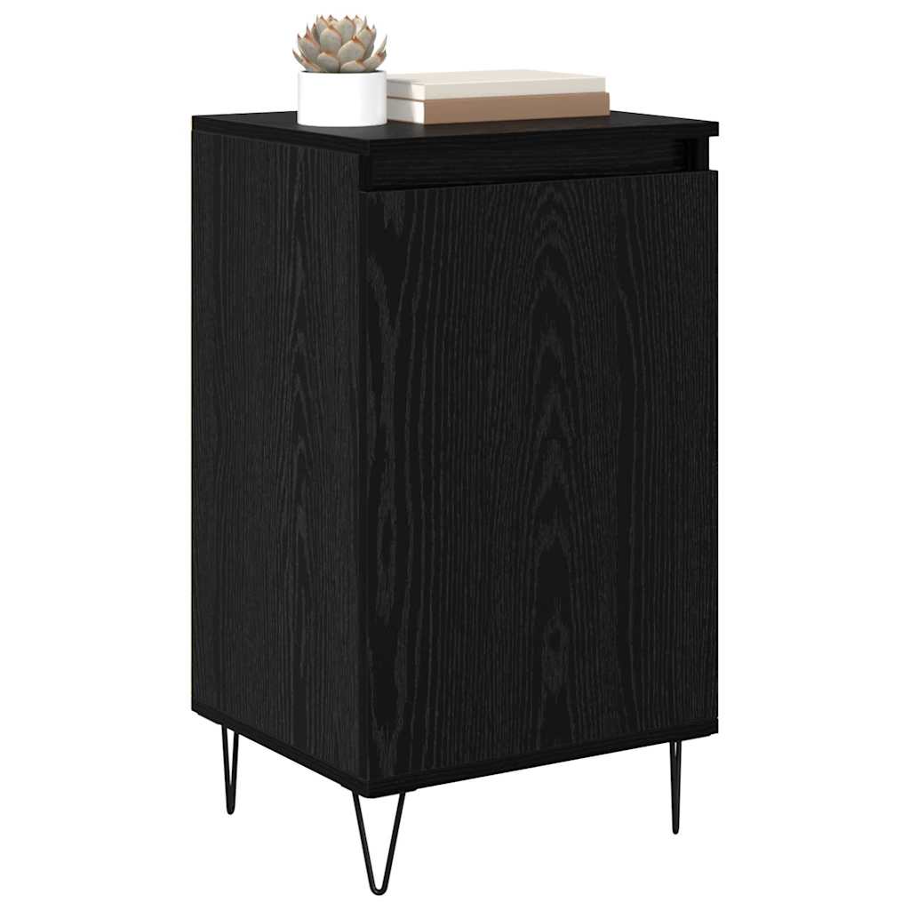 Sideboard Black Oak 40 x 35 x 70 cm Engineered Wood
