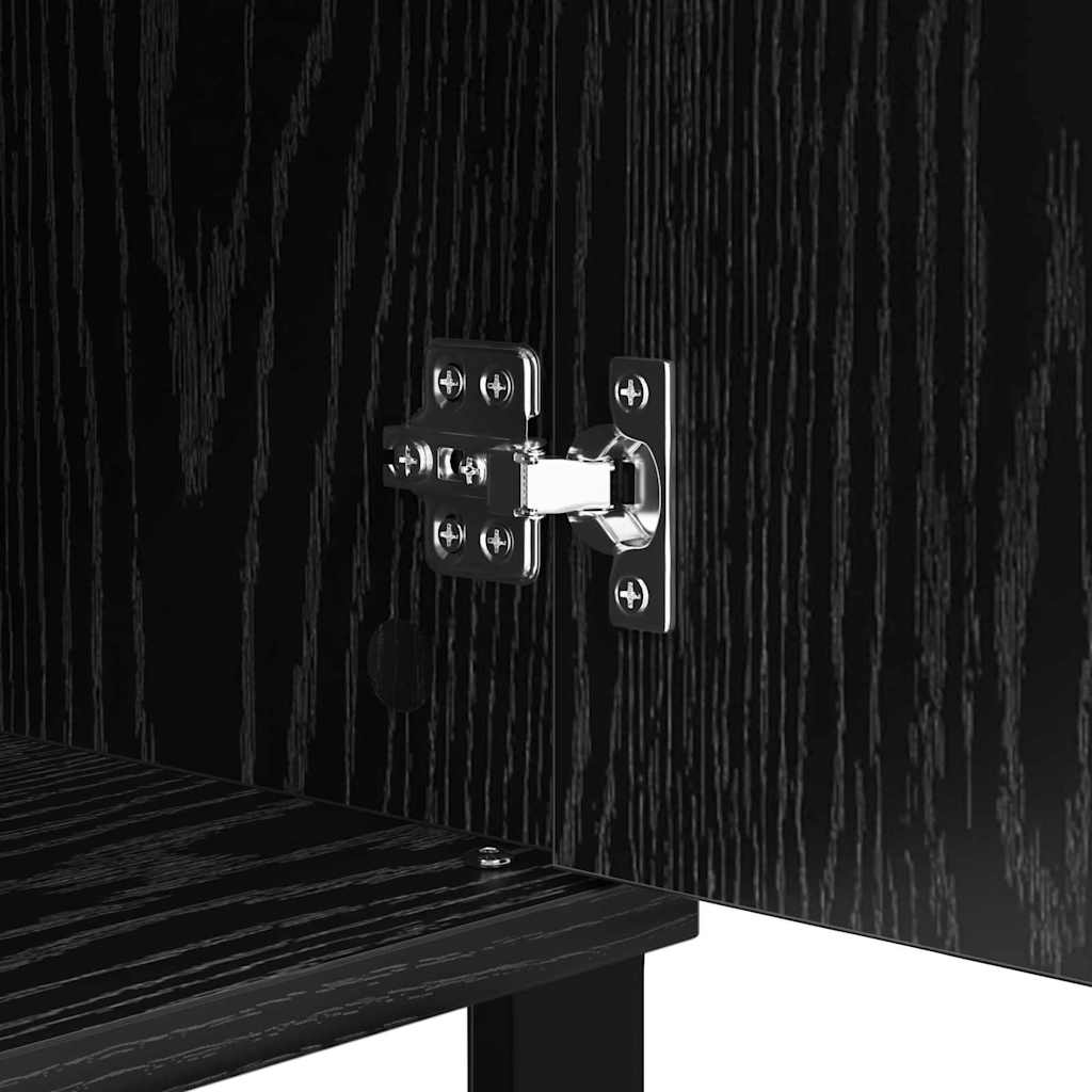 Sideboard Black Oak 40 x 35 x 70 cm Engineered Wood