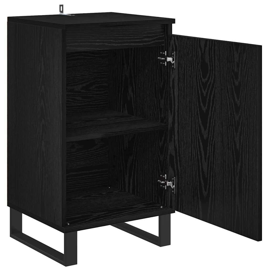 Sideboard Black Oak 40 x 35 x 70 cm Engineered Wood