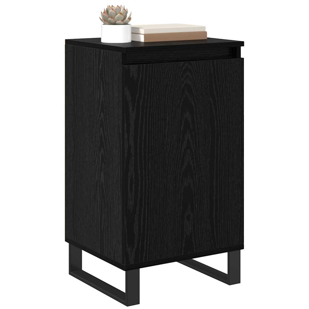 Sideboard Black Oak 40 x 35 x 70 cm Engineered Wood
