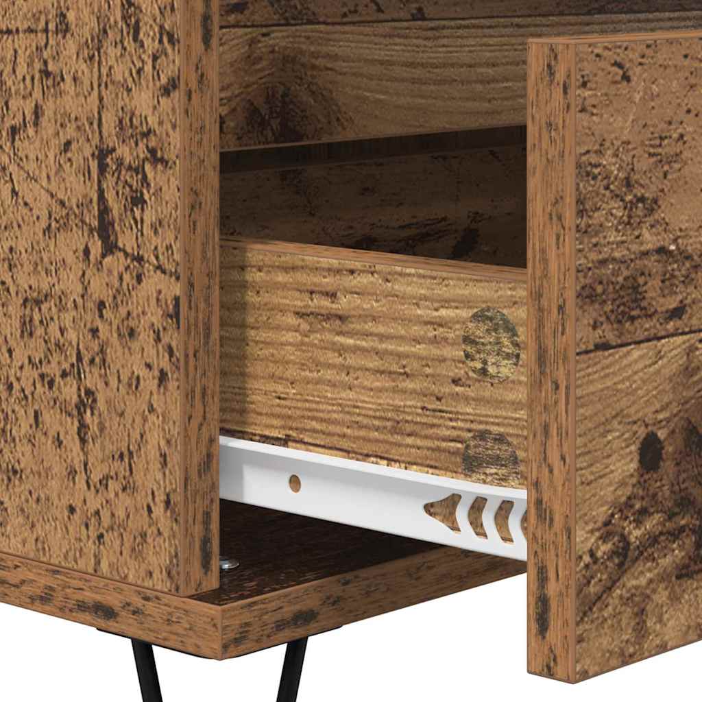 Sideboard Old Wood 40 x 35 x 70 cm Engineered Wood and Iron