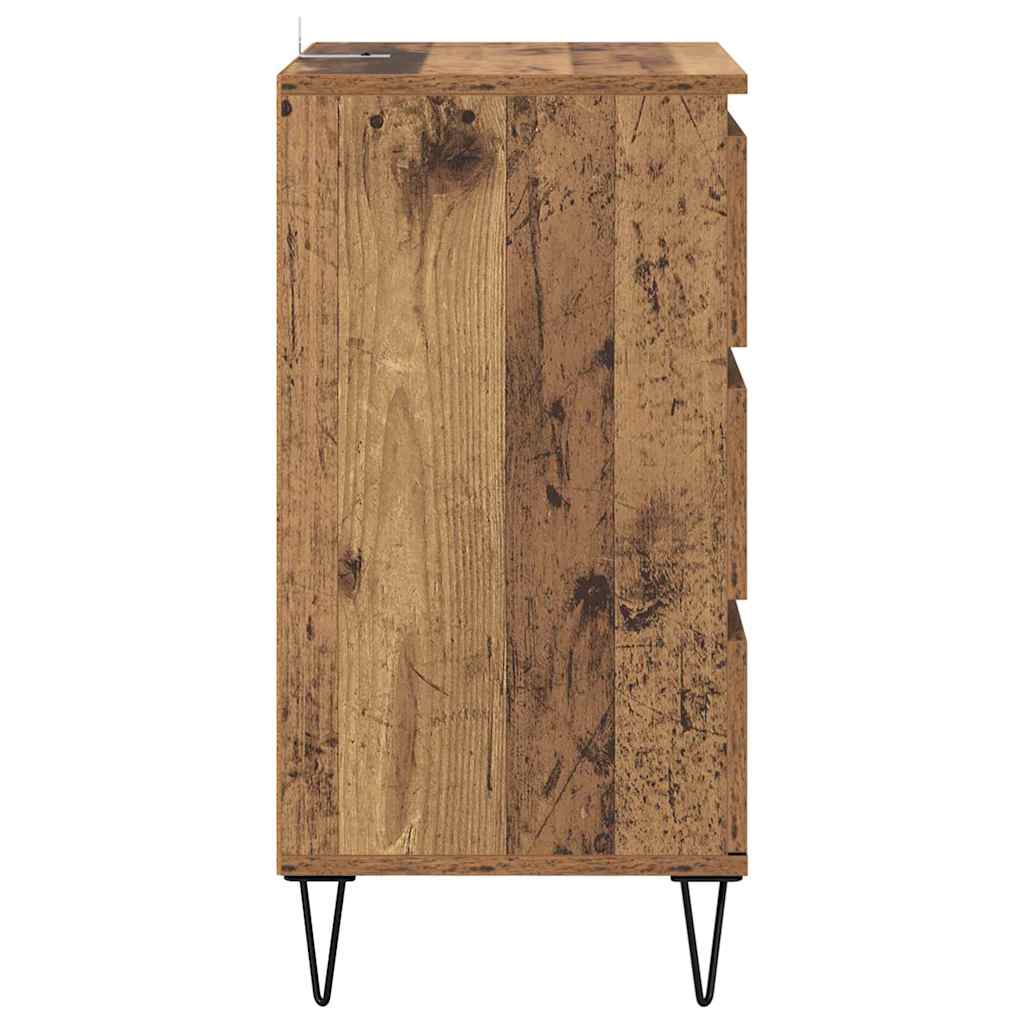 Sideboard Old Wood 40 x 35 x 70 cm Engineered Wood and Iron