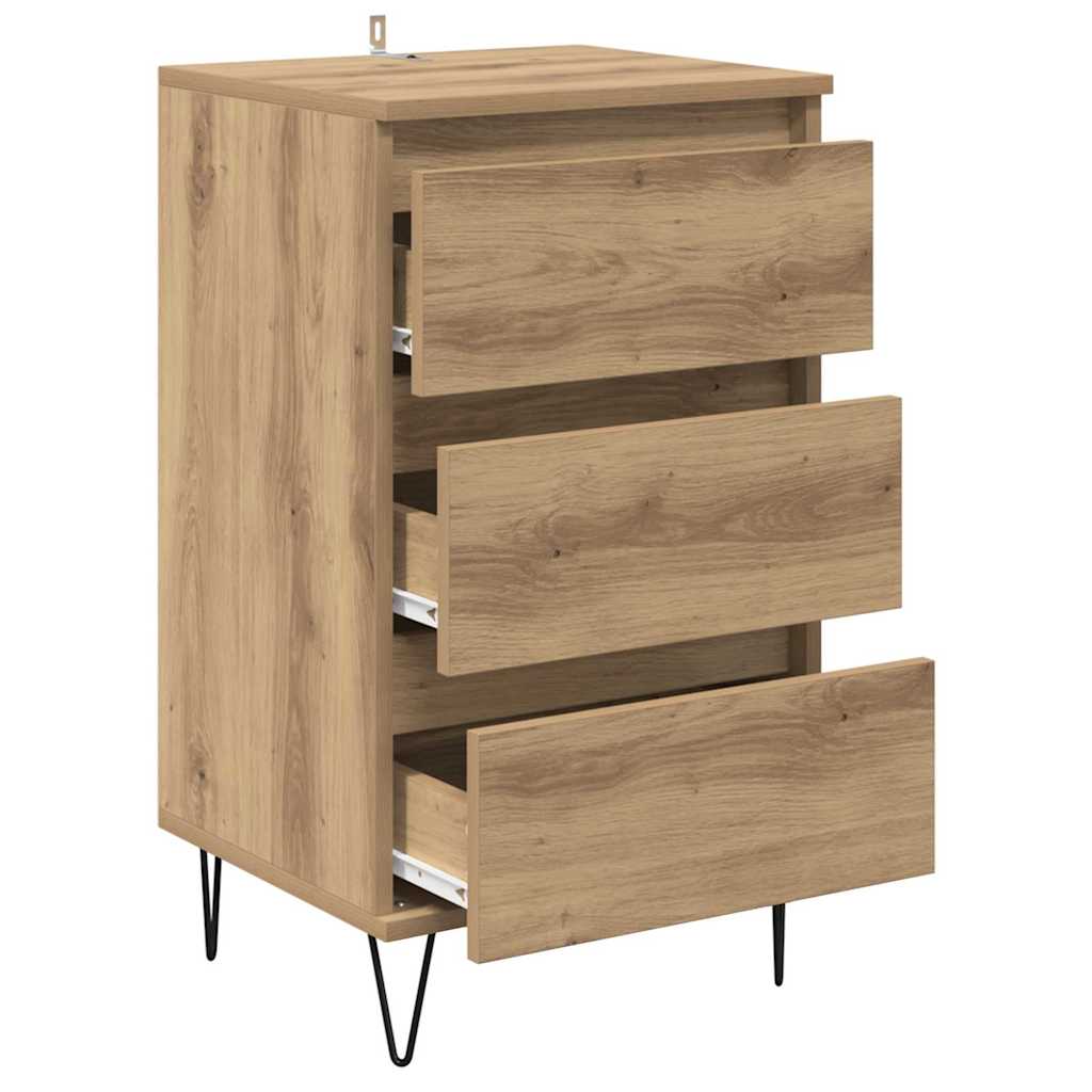 Sideboard Artisan Oak 40 x 35 x 70 cm Engineered Wood and Iron