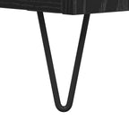 Sideboard Black Oak 40 x 35 x 70 cm Engineered Wood and Iron