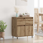 Sideboard Artisan Oak 60 x 35 x 70 cm Engineered Wood and Iron