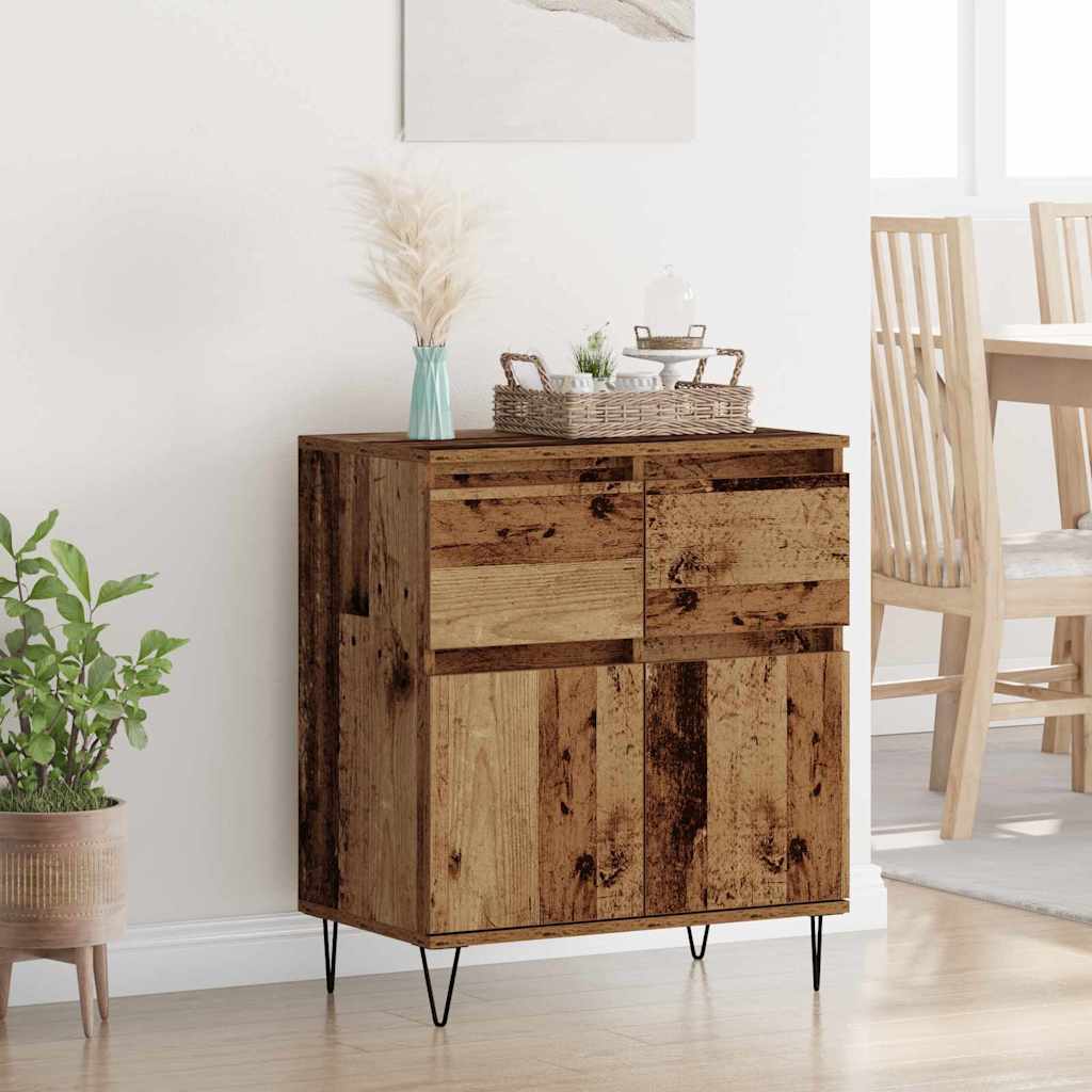Sideboard Old Wood 60 x 35 x 70 cm Engineered Wood and Iron