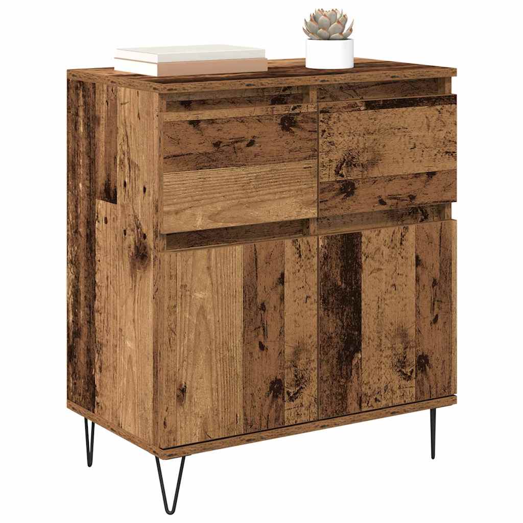 Sideboard Old Wood 60 x 35 x 70 cm Engineered Wood and Iron