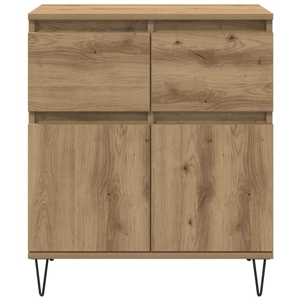 Sideboard Artisan Oak 60 x 35 x 70 cm Engineered Wood and Iron