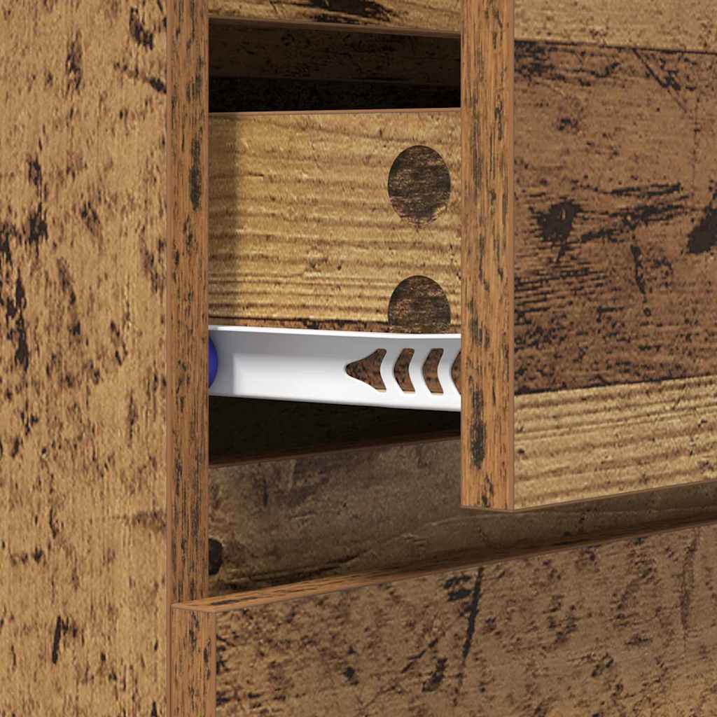 Sideboard Old Wood 60 x 35 x 70 cm Engineered Wood and Iron