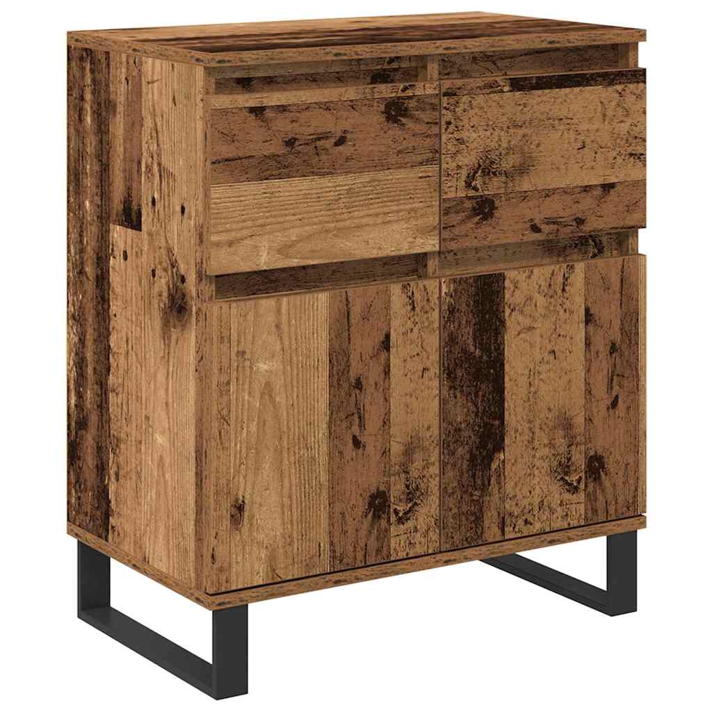 Sideboard Old Wood 60 x 35 x 70 cm Engineered Wood and Iron