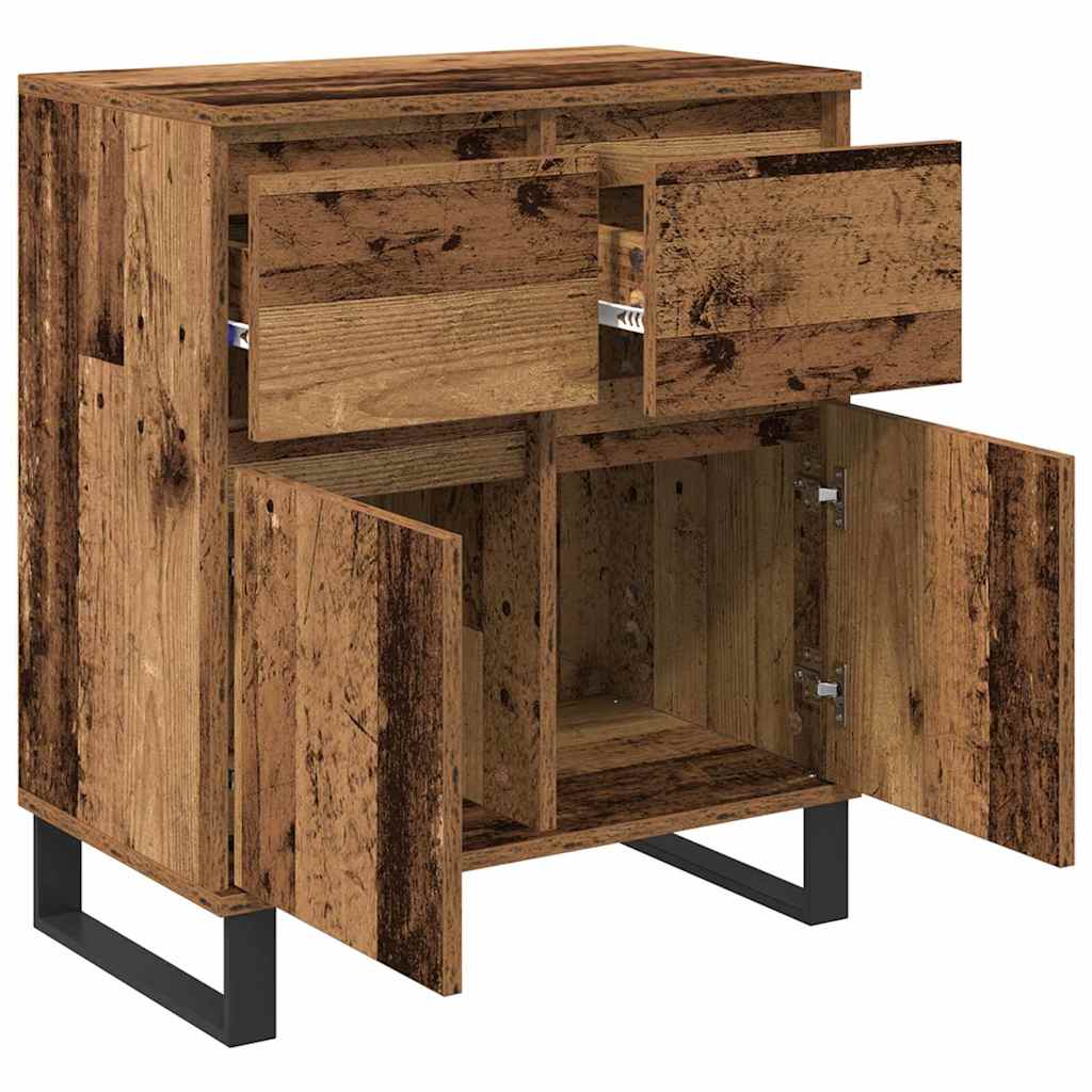 Sideboard Old Wood 60 x 35 x 70 cm Engineered Wood and Iron