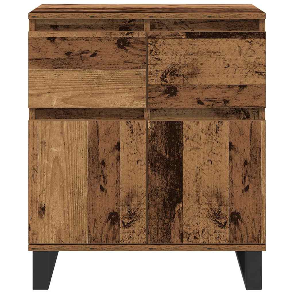 Sideboard Old Wood 60 x 35 x 70 cm Engineered Wood and Iron