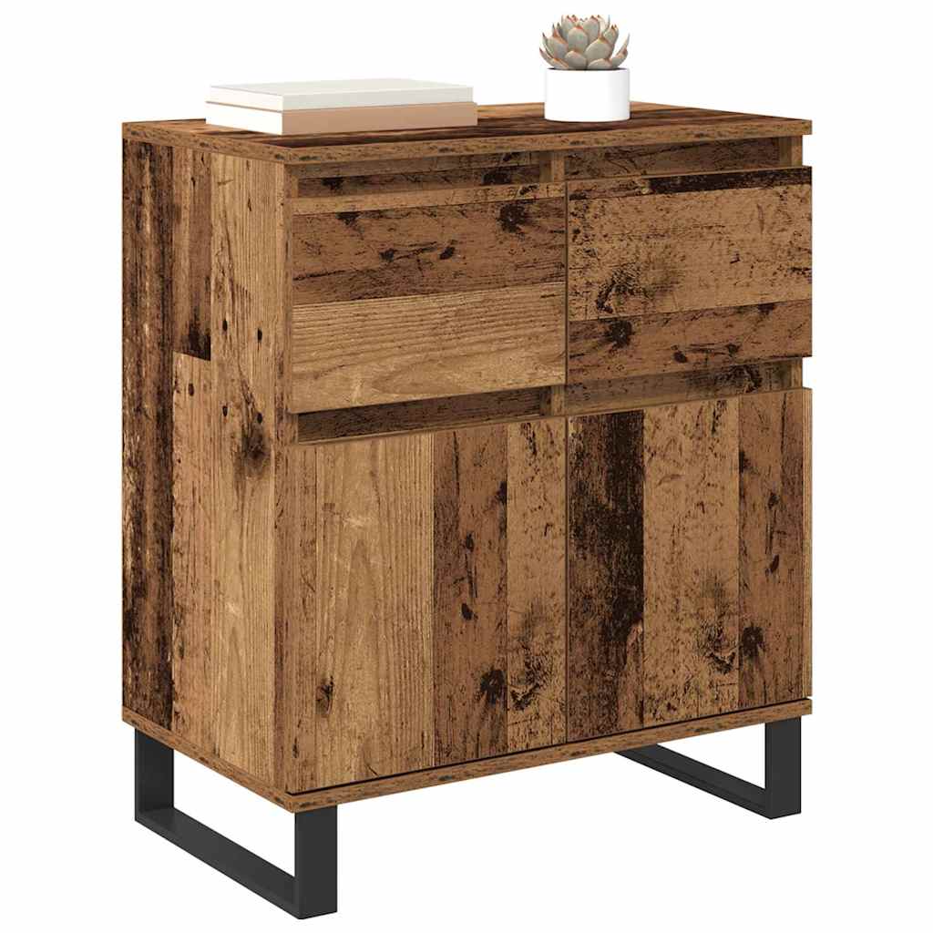 Sideboard Old Wood 60 x 35 x 70 cm Engineered Wood and Iron
