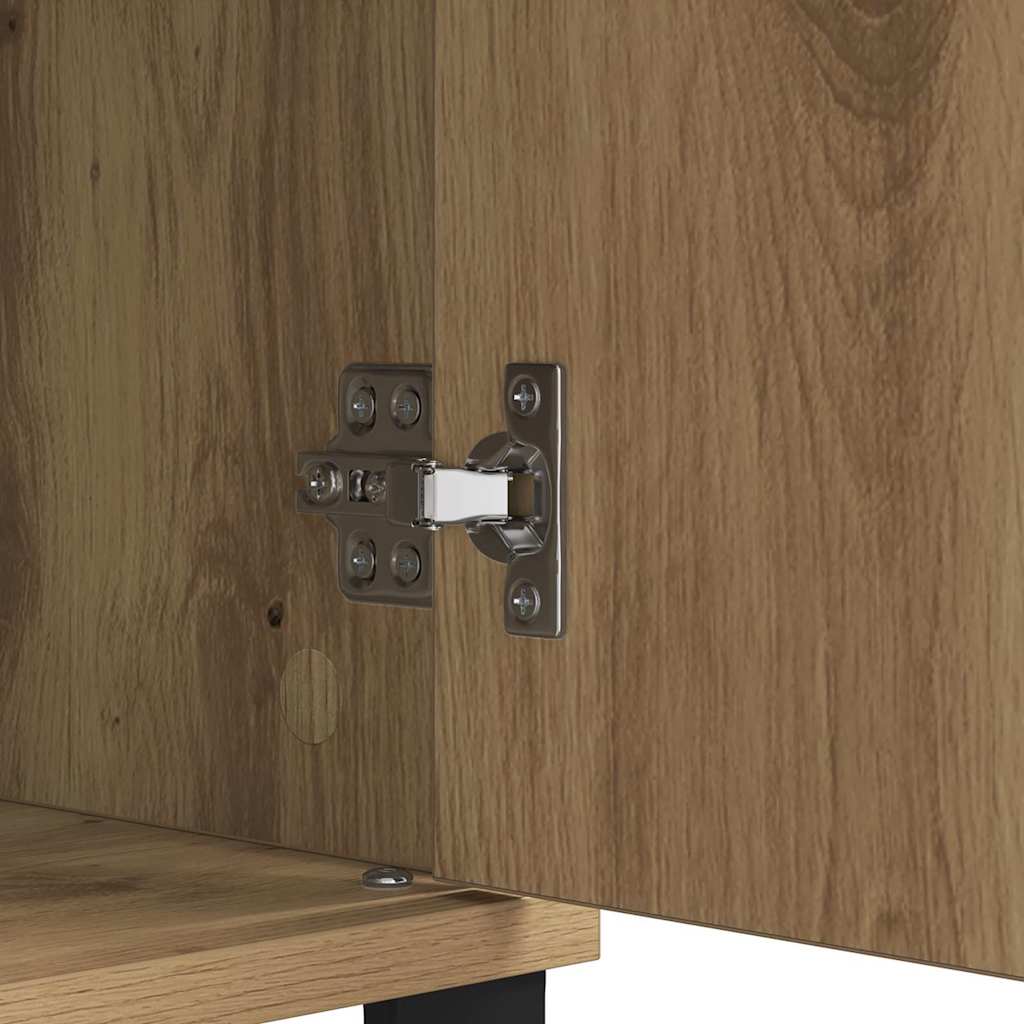 Sideboard Artisan Oak 60 x 35 x 70 cm Engineered Wood and Iron