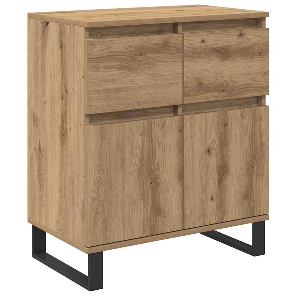 Sideboard Artisan Oak 60 x 35 x 70 cm Engineered Wood and Iron