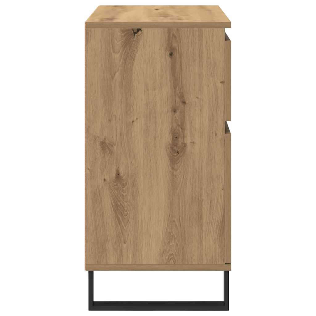 Sideboard Artisan Oak 60 x 35 x 70 cm Engineered Wood and Iron