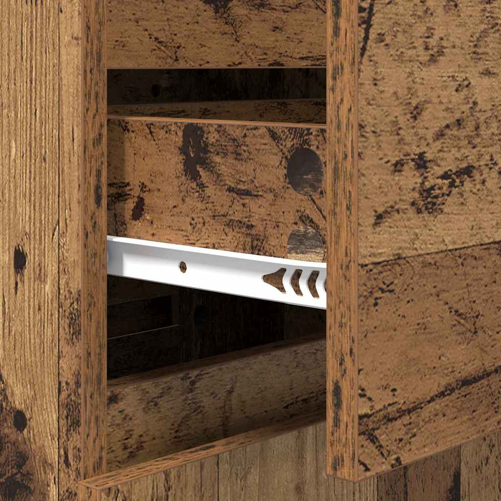 Sideboard with Drawer Old wood 35 x 40 x 70 cm Engineered wood