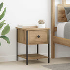Bedside Table Artisan Oak 34 x 35.5 x 45 cm Engineered Wood