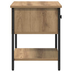 Bedside Table with Drawer 2 pcs Artisan Oak 34 x 35.5 x 45 cm