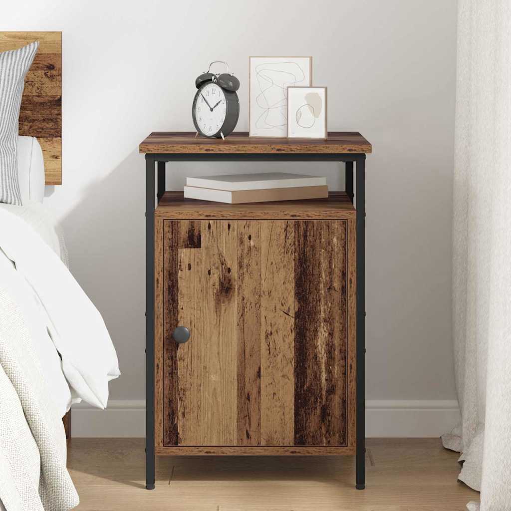 Bedside Cabinet Old Wood 40 x 42 x 60cm Engineered Wood