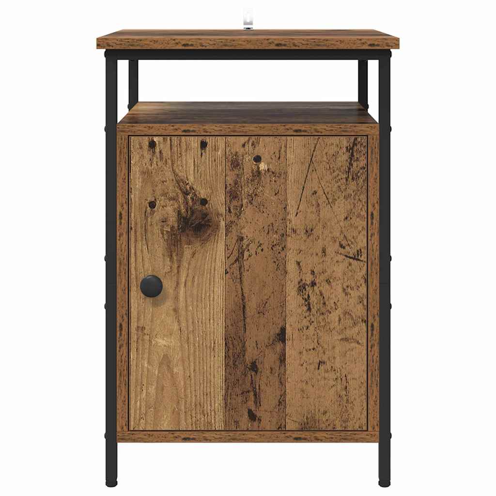 Bedside Cabinet Old Wood 40 x 42 x 60cm Engineered Wood