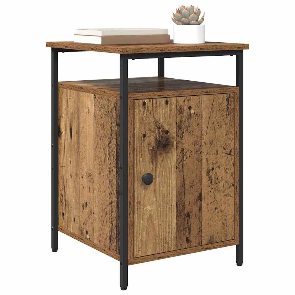 Bedside Cabinet Old Wood 40 x 42 x 60cm Engineered Wood