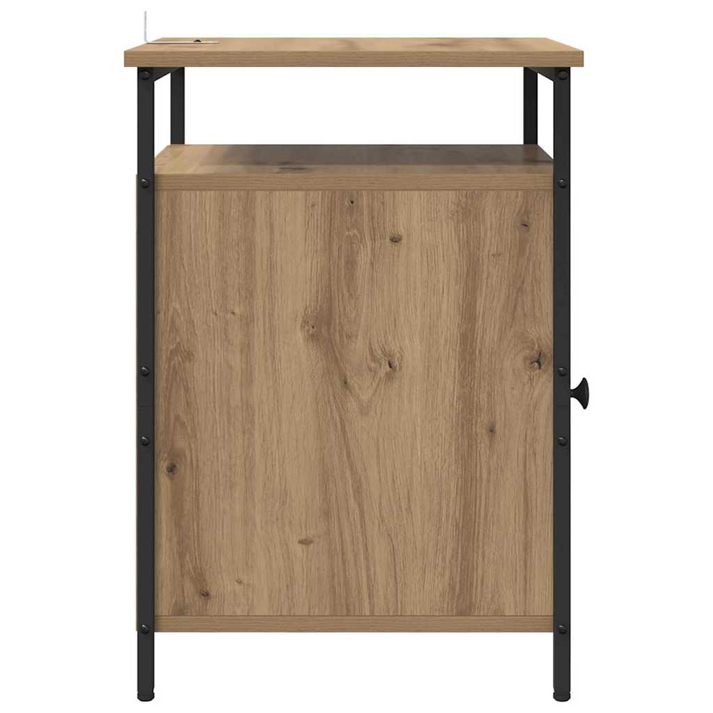 Bedside Cabinet Artisan Oak 40 x 42 x 60cm Engineered Wood