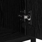 Bedside Cabinet Black Oak 40 x 42 x 60cm Engineered Wood