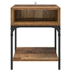 Bedside Table Old Wood 40 x 40 x 50 cm Engineered Wood