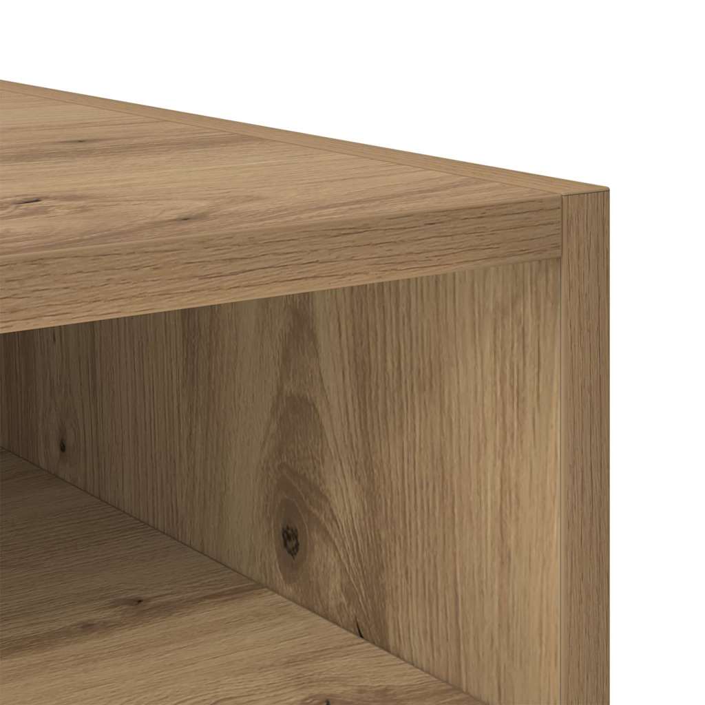 Bedside Table 2 pcs Artisan Oak 40 x 40 x 50 cm Engineered Wood