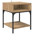 Bedside Table 2 pcs Artisan Oak 40 x 40 x 50 cm Engineered Wood