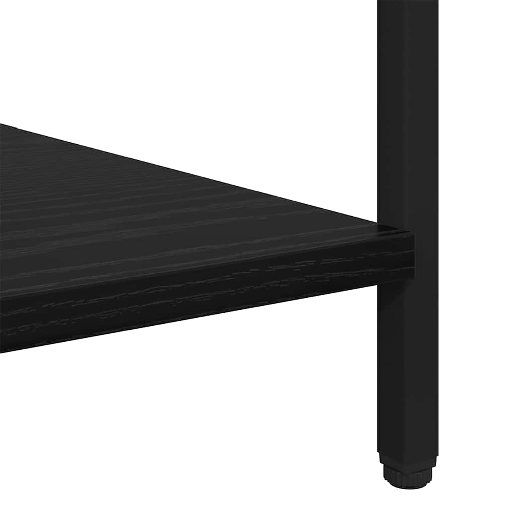 Bedside Table Black Oak 40 x 40 x 50 cm Engineered Wood