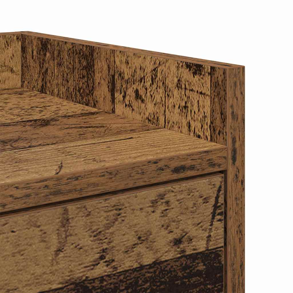 Bedside Table Old Wood 40 x 29 x 60 cm Engineered Wood
