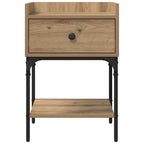 Bedside Table 2 pcs Artisan Oak 40 x 29 x 60 cm Engineered Wood