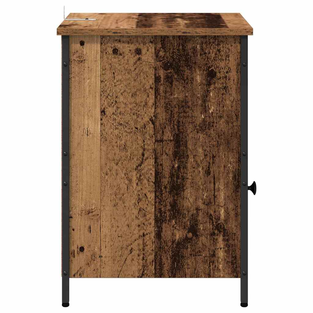 Bedside Cabinet Old Wood 40 x 42 x 60 cm Engineered Wood