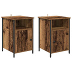 Bedside Cabinet 2 pcs Old Wood 40 x 42 x 60 cm Engineered Wood