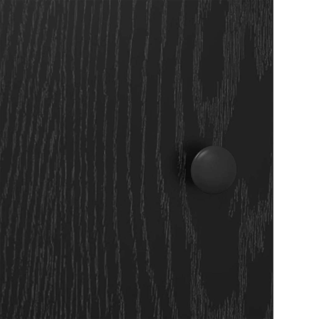 Bedside Cabinet Black Oak 40 x 42 x 60 cm Engineered Wood