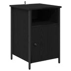 Bedside Cabinet Black Oak 40 x 42 x 60 cm Engineered Wood
