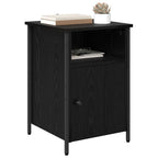 Bedside Cabinet Black Oak 40 x 42 x 60 cm Engineered Wood