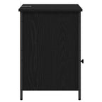 Bedside Cabinet Black Oak 40 x 42 x 60 cm Engineered Wood