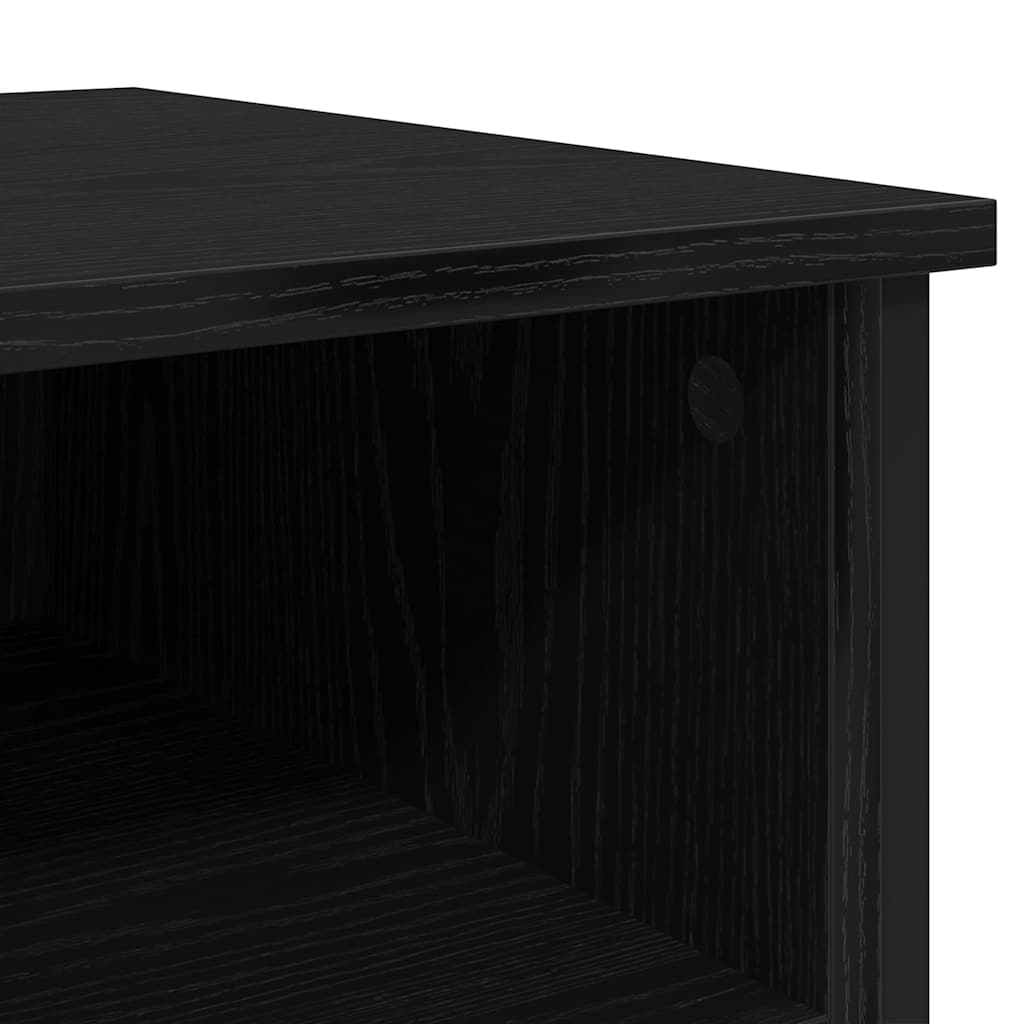 Bedside Cabinet 2 pcs Black Oak 40 x 42 x 60 cm Engineered Wood