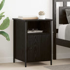 Bedside Cabinet 2 pcs Black Oak 40 x 42 x 60 cm Engineered Wood