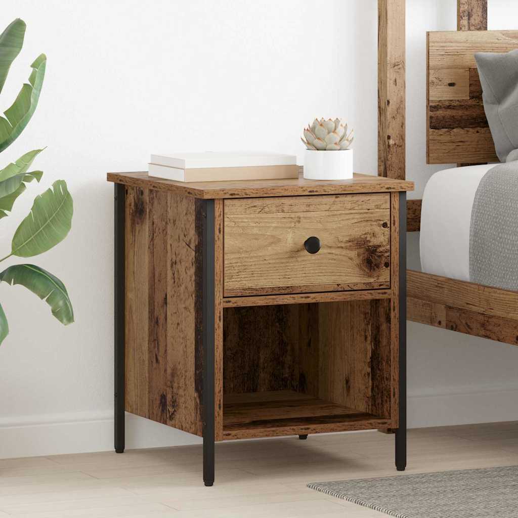 Bedside Cabinet Old Wood 40 x 42 x 50 cm Engineered Wood