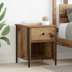 Bedside Cabinet Old Wood 40 x 42 x 50 cm Engineered Wood