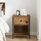 Bedside Cabinet Old Wood 40 x 42 x 50 cm Engineered Wood