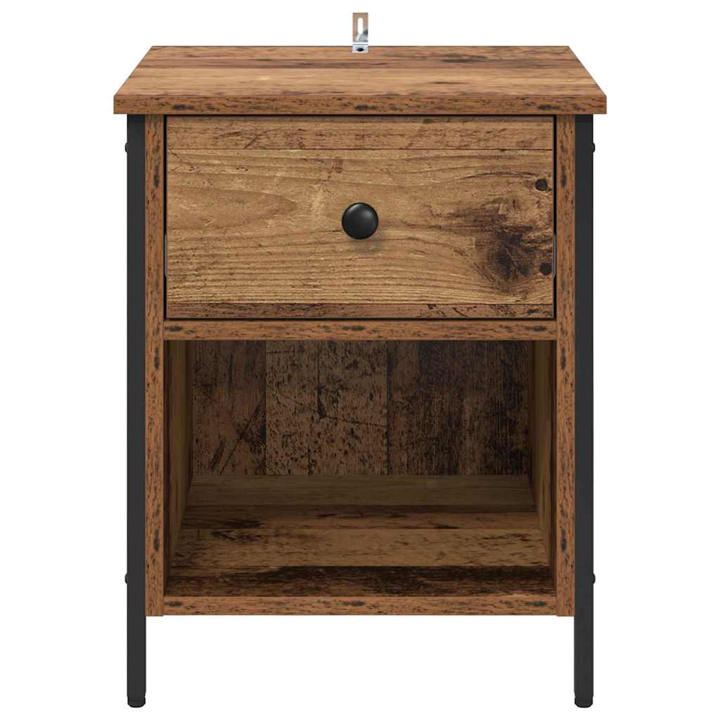 Bedside Cabinet Old Wood 40 x 42 x 50 cm Engineered Wood
