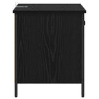 Bedside Cabinet Black Oak 40 x 42 x 50 cm Engineered Wood