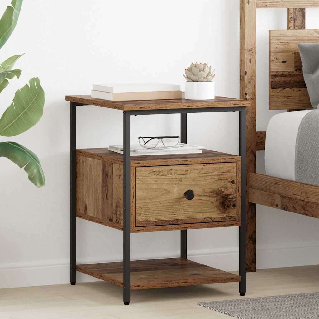 Bedside Cabinet Old Wood 40 x 42 x 56 cm Engineered Wood