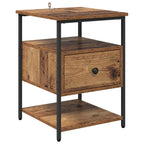 Bedside Cabinet Old Wood 40 x 42 x 56 cm Engineered Wood