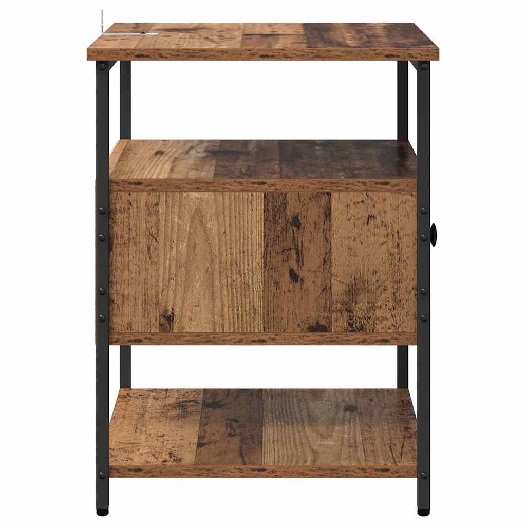 Bedside Cabinet Old Wood 40 x 42 x 56 cm Engineered Wood